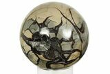 Polished, Septarian Geode Sphere - Madagascar #219111-3